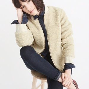 Abercrombie & Fitch Sherpa Bomber Jacket
